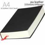 640/400/240/160 puslapių Itin storų linijų studento dienora&scaron;tis Ne&scaron;iojamasis kompiuteris Biuro reikmenys A4/A5/A6 PU odinis verslo darbo bloknotas A4 Black 640page