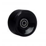 Didelio elastingumo dviejų eilių riedučiai su PU neriedančiais ratukais