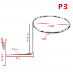 1 vnt. Juodas Baltas Motociklo &Scaron;almo Laikiklis Pakaba Stovas Sieninis Kabliukas Paltams Kepurėms &Scaron;almų Stovas Juodo Plieno Aksesuarai