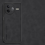 Prabangus avikailio odinis dėklas, skirtas Xiaomi POCO F7 Ultra POCO F7 Pro F7ultra smūgiams atsparus silikoninis fotoaparatas, apsaugantis mink&scaron;to rėmo buferį for POCO F7 ultra juoda