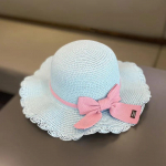 Miela &scaron;iaudinė skrybėlė vaikams Auk&scaron;tos kokybės skrybėlė nuo saulės su kaspinėlio dekoracija Pavasario Vasaros Apsaugos nuo saulės skrybėlė 52cm