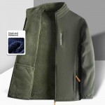 Outdoor Plus Velvet Storas megztinis Vyri&scaron;ki &scaron;ilti drabužiai Rudens ir Žiemos Striukė Laisva Didelio Dydžio Polar Fleece Kasdienis megztinis &scaron;varkas 6XL žalia