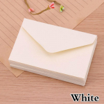 20 vnt. tu&scaron;ti mini kraftpopieriniai vokai vestuvių kvietimo voko dovanų vokai balta
