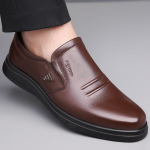 Hy genio odos vyri&scaron;ki pavasario ir rudens nauji pirmo sluoksnio karvės odos verslo laisvalaikio batai neslystantys mokasinai su vienu pedalu 38