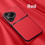 Prabangus magnetinis odinis telefono dėklas Huawei Pura 70 Pro 5G, skirtas Huawei Pura 70 Pro Plus Pura 70 Ultra, su automobiliniu stovu, galinis dangtelis For Pura 70 5G geltona