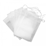 100 vnt. neaustinio audinio arbatos filtravimo mai&scaron;eliai su virvele, vienkartiniai arbatos mai&scaron;eliai, vakarėlio reikmenys 13*18cm balta