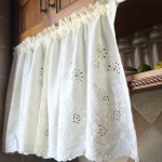 American Country Style Short Coffee Curtains &ndash; Half Curtain Design 50x53 cm Single Piece
