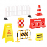 Mini užtvarų rinkinys Miniatiūriniai greitkelio scenos priedai Miniatiūrinės užtvaros miniatiūrinio namelio dekoravimui Vaidmenų žaidimas &Scaron;vietimas 1 Set