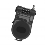 Motociklininkų &scaron;almų kombinuotas slaptažodžio užrakto kabelis Pakabinamas užraktas dviračių &scaron;almai, kuprinės, bagažo apsauga juoda