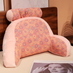 Trijų sluoksnių marlės juosmens atrama pagalvė kėdėi, sofai ir lovai 70*50cm (Bed Backrest)
