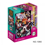 500/1000 dalių dėlionės suaugusiems Demon Slayer Japonijos anime serija Kimetsu animacinis filmas vaikams edukaciniai lavinamieji žaislai dovanos