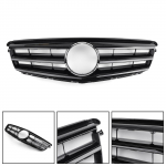 Juodos spalvos priekinės grotelės tinka Mercedes Benz C klasės W204 C300 C350 2008-2014