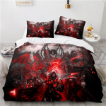World of Warcraft Žaidimų Patalynės Komplektas Hordos Vėliavos Spausdinamas Antklodės Užvalkalų Komplektas Pagalvės Užvalkalas Viengulis Dvigulis Karalienės Karaliaus Dydis La&scaron;inis Siuntimas 140x210cm