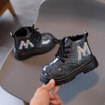 &bdquo;Zapatos Ni&ntilde;a Platform&ldquo; vaiki&scaron;ki odiniai batai rudeniui Nauji madingi berniukų kulk&scaron;nies batai mergaitėms princesi&scaron;ki batai mink&scaron;tu padu trumpi batai vaikams 21-insole13CM