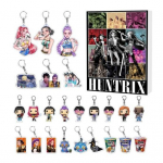 Demonų medžiotojo advento kalendorius Animacinių filmų anime figūrėlės Raktų pakabukų rinkinys 24 dienos Kalėdų atgalinės atskaitos kalendorius Kolekcija Dovana gerbėjams F