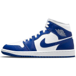 Air Jordan 1 Mid Kentucky Blue Moteri&scaron;ki sportbačiai Balti Hyper-Royal BQ6472-104 35.5