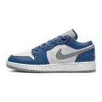 Air Jordan 1 Low GS True Blue Cement Vaikams Sportbačiai Cement-Grey White 553560-412 36.5