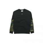 Adidas Originals Camo apvalios apykaklės džemperis vyri&scaron;ki vir&scaron;utiniai drabužiai Juodas FM3357 XS