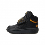 Adidas Hoops 3.0 Mid I Juodi Naudoti Geltoni Kūdikio Sportbačiai Core-Black IF7755 21 black