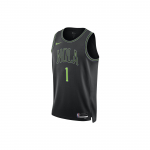 Nike N.O. Pelicans Zion Williamson Miesto Edition 2023/24 Krep&scaron;inio mar&scaron;kinėliai Nr. 1 Vyri&scaron;ki vir&scaron;utiniai drabužiai Juodi DX8511-012 L