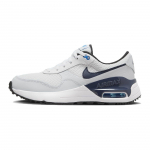 Nike Air Max SYSTM GS Balti Griaustinio Mėlyni Vaikams Sportbačiai Futbolo-Pilki Nuotraukos-Mėlyni DQ0284-112 36.5