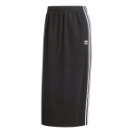 Adidas Dryžuotas Slim Fit Madingas Patogus Megztas Maxi Sijonas Moteri&scaron;ki Sijonai Juodas IY7279 L black