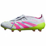 adidas Predator 24 Elite sulankstomas liežuvis FG Celestial Victory Pack Unisex sportbačiai White Cloud-White Lucid-Pink ID8967 40
