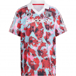 Adidas Originals Mar&scaron;kinėliai su visų pavir&scaron;ių ra&scaron;tu, spalvų blokais, gėlių ra&scaron;tais, sportiniai mar&scaron;kinėliai moterims, vir&scaron;utiniai drabužiai, &scaron;viesiai raudoni IR9808 XXS