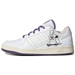 Adidas Originals Forum Low CL Odiniai Patogūs Žemakulniai Sportbačiai Unisex Sportbačiai Balti Violetiniai IE2121 36