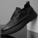 Vyri&scaron;ki laisvalaikio odiniai batai, oficialūs verslo batai 46 juoda