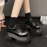 Madingi platforminiai pankų batai moterims apvaliu priekiu, užsivelkami, i&scaron;pardavimas, Y2k akcija, pra&scaron;matnūs ir eleganti&scaron;ki, didmeninė prekyba, originalūs prekės ženklo moteri&scaron;ki auk&scaron;takulniai 38