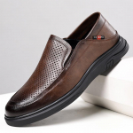 Prekinis ženklas Vyri&scaron;ki natūralios odos vasariniai tu&scaron;čiaviduriai verslo suknelės odiniai batai madingi nauji vyri&scaron;ki perforuoti kvėpuojantys Derby batai 38