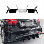 Galinio buferio lūpa difuzorius spoileris skirstytuvas Mercedes Benz A klasės W176 A180 A200 A250 A260 A45 AMG 2013-2018 hečbekui kėbulo komplektas