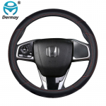 for Honda Civic 10th gen (FC/FK) 2016 2017 2018  2022 Car Steering Wheel Cover PU Leather Auto Accessories