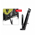 Naujas motociklo atramos stovas, stovas, laikiklis, pėdos &scaron;oninis atramas, ramento laikiklis, purvo dviračio motociklo priedai, universalūs juoda