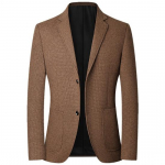 Rudens Vyri&scaron;ki &Scaron;varkai Kostiumai Striukės Business Casual Kostiumas Vilnoniai Paltai Auk&scaron;tos Kokybės Vyri&scaron;ki Slim Fit &Scaron;varkai Striukės &Scaron;varkai Paltai 4XL tamsios kavos spalvos