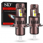 2 vnt. Canbus H4 LED priekinių žibintų lemputės Auk&scaron;tos/žemos &scaron;viesos 30000LM Automobilio Motociklo &Scaron;viesos 24 vnt. 3570 CSP Turbo LED diodų lempos Auto Moto priekinis žibintas 6500K Baltas H4/9003/HB2 Hi/Lo