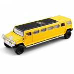 NAUJAS 1/32 Hummer H2 Limuzinas Lydinio Modelis Automobilis Žaislas Diecasts Metalo Liejimas Garsas ir &Scaron;viesa Automobilio Žaislai Vaikams Transporto Priemonė geltona