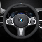 BMW M automobilio vairo gaubtui G20 F11 E87 F30 F10 x3 G01 x5 F40 F16 M3 X1 X7 1 3 5 7 serijos odiniai neslystantys priedai