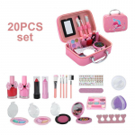 Tikras mergaičių makiažo rinkinys Plaunamas Princess Play makiažo rinkinys Vaikams Žaislai Saugus Netoksi&scaron;kos Merginos vaidina žaisti Gimtadienio dovanos vaikams pink