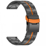22 mm titano apyrankė Huawei Watch GT5 GT4 46 mm laikrodžiui, 4/4 Pro apyrankė Amazfit Balance Active 2, prabangi 20 mm laikrodžio apyrankė 20mm gray