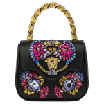 Versace La Medusa Mini Rankinė Juoda/Auksinė Moteri&scaron;kos Rankinės 1003016-1A04293-1B00V Basic Set (Bag+Dust Bag)