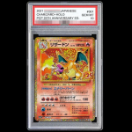 Pasidaryk pats PTCG reitingo kortelė 2021 m. Japoni&scaron;ka CHARIZARD-HOLO PCP 25-ojo jubiliejaus ED GEM MT Kolekcinė kortelė Kopija 10 balų reitingo kortelė Anime žaidimo dovana žaislas