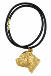 Staffordshire Bull Terrier, Staffy II - necklace with a dog in a gift box, gold-plated pendant for a dog lover, striking jewelry by Art-Dog