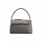 Tods T-Case Reguliuojamas Nuimamas Peties Dirželis Užtrauktuko Užsegimas Odinė Bostono Rankinė Moteri&scaron;kos Rankinės Pilka XBWTSUH0200XPRB400 Gift Set(Basic Set+Box+Shopping Bag)