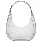Michael Kors MK Preston Metalo Logotipas Užtrauktukas Odinė Ir Sintetinės Odos Pečių Tote Rankinė Maža Moteri&scaron;ka Rankinė Balta 30S4G0PL5L-HEMP Basic Set (Bag+Dust Bag)