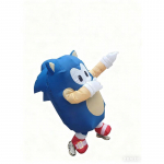 Žaidimo personažas Sonicas Animacinis pagrindinis veikėjas pripučiamas kostiumas Helovino Cosplay Gimtadienio ir Helovino &Scaron;ventės Pripučiamas Persirengimas height100CM-120CM mėlyna