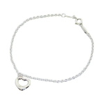 Tiffany & Co. Logotipo detalė 925 sidabro apyrankė Unisex apyrankė 36246328 F,Silver