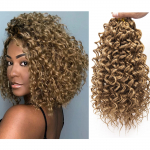 12 GoGo Curl Nėrimo Plaukai Trumpi Garbanoti Nėrimo Plaukai Moterims Vandens Bangos Gilios Susuktos Nėrimo Kasos Sintetiniai Kasos Plaukai 12inches&6pcs/lot brown