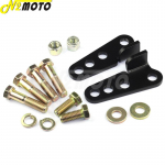 Juodas 1-3 Motociklo Reguliuojamas Nuleidimo Rinkinys Keleivio Galinio Amortizatoriaus Laikiklis Harley Touring Electra Road Street Glide 2002-2012 black